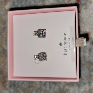 BRAND NEW Kate Spade CZ Gold plated Studs